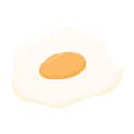 fried egg flat icon design